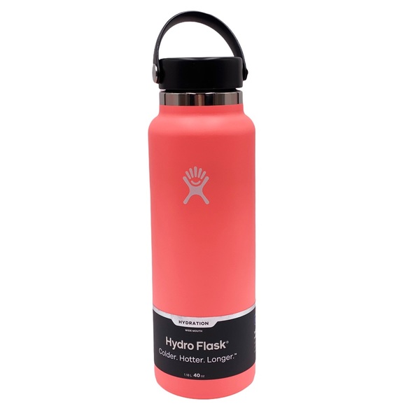 New Hydro Flask Wide Mouth 40 oz Bottle Hibiscus NWT - Picture 2 of 12
